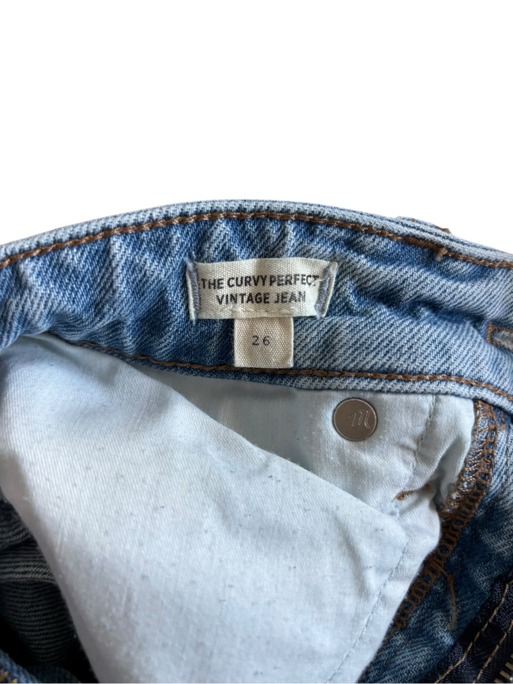 Madewell Distressed Light Wash High Rise Jeans Size 26 - Picture 6 of 8